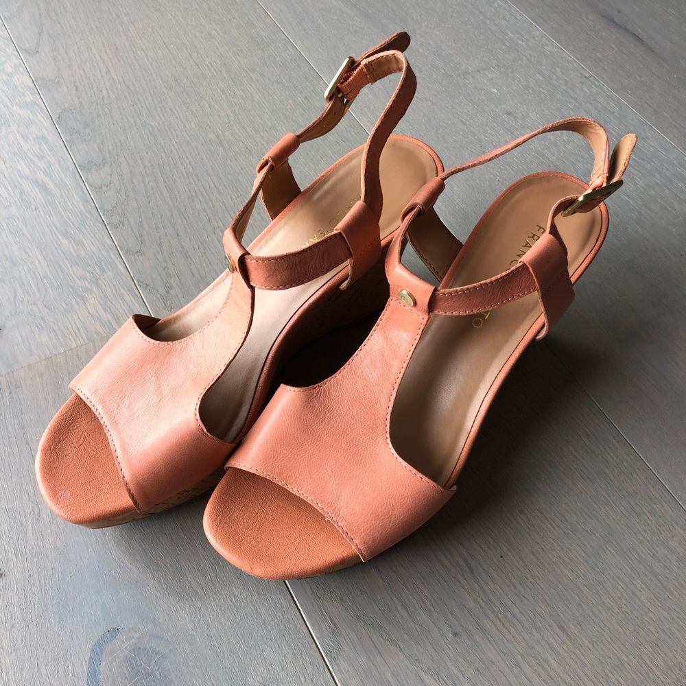 Franco Sarto Peach Wedges